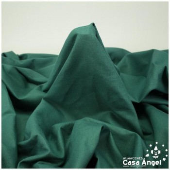 TELA PANAMÁ VERDE BOTELLA DE ALGODÓN 100% PARA BORDADOS 150cm