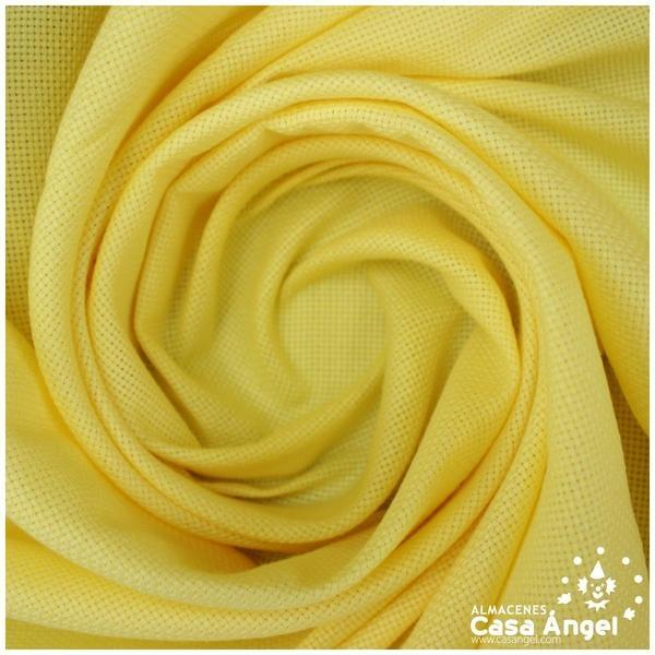 TELA PANAMÁ AMARILLO DE ALGODÓN 100% PARA BORDADOS 150cm