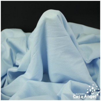TELA PANAMÁ CELESTE DE ALGODÓN 100% PARA BORDADOS 150cm