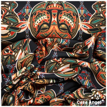 TEJIDO BIOELÁSTICO ESTAMPADO MASQUERA 160cm