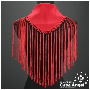MANTONCILLO FLAMENCO ROJO LISO INFANTIL 55X23cm