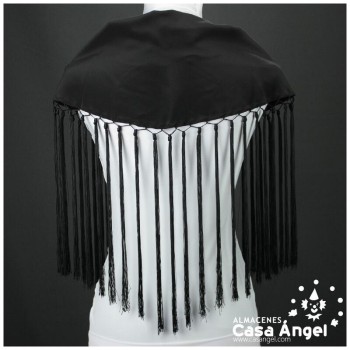 MANTONCILLO DE FLAMENCA NEGRO CON ACABADO DE BORLÓN