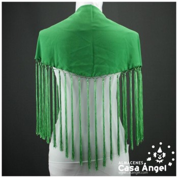 MANTONCILLO DE FLAMENCA VERDE CON ACABADO DE BORLÓN