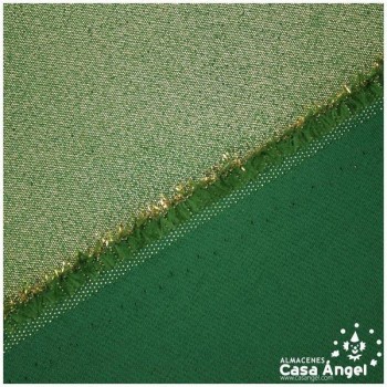 LAMÉ STRETCH VERDE LÚREX SERIE METÁLICA 280cm
