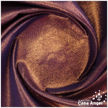 LAMÉ STRETCH MORADO Y ORO LÚREX SERIE METÁLICA 280cm