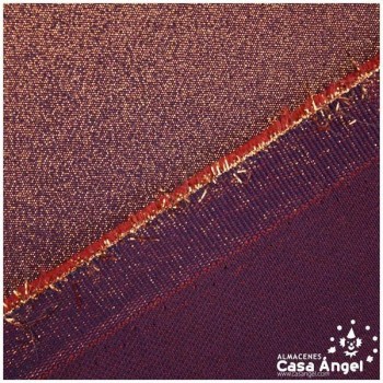 LAMÉ STRETCH MORADO Y ORO LÚREX SERIE METÁLICA 280cm