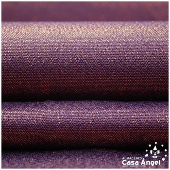 LAMÉ STRETCH MORADO Y ORO LÚREX SERIE METÁLICA 280cm