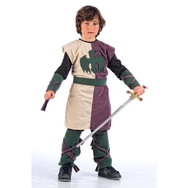 DISFRAZ MEDIEVAL ÁGUILA VERDE INFANTIL