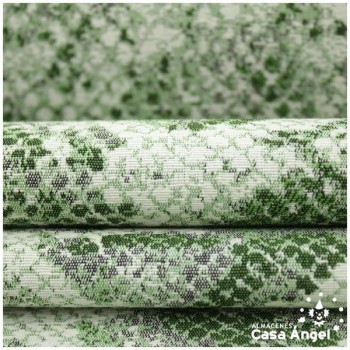 TELA DE ALGODÓN ANIMAL PRINT PARA TAPICERÍA SERIE MIRPUR VERDE 280cm