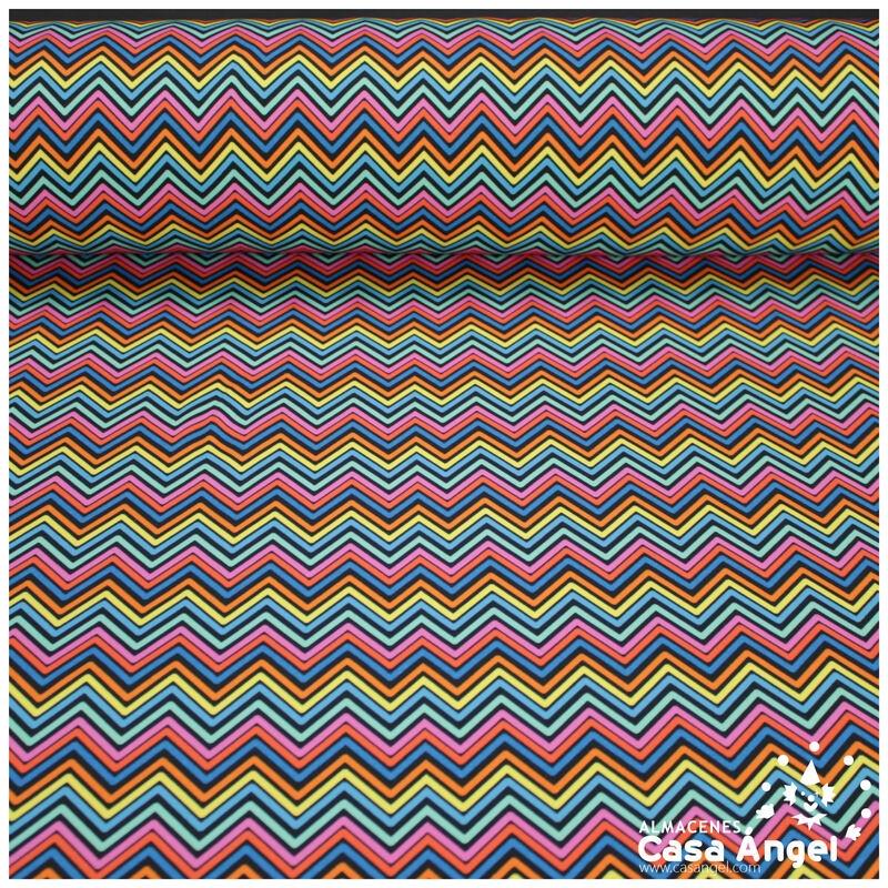 TEJIDO BIOELÁSTICO ESTAMPADO CHEVRON MISONI 160cm