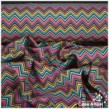 TEJIDO BIOELÁSTICO ESTAMPADO CHEVRON MISONI 160cm