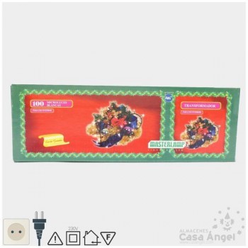 JUEGO 100 LUCES BLANCO CÁLIDO