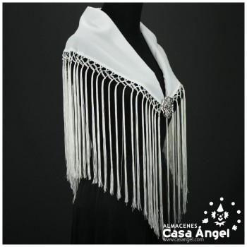 MANTONCILLO FLAMENCO BLANCO MEDIANO ADULTO 80X28cm