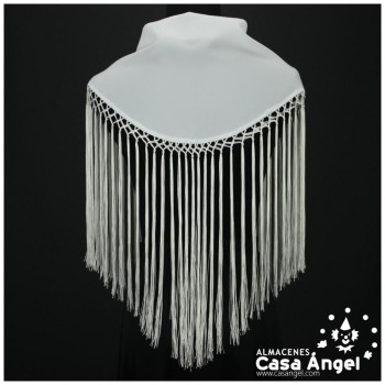 MANTONCILLO FLAMENCO BLANCO MEDIANO ADULTO 80X28cm