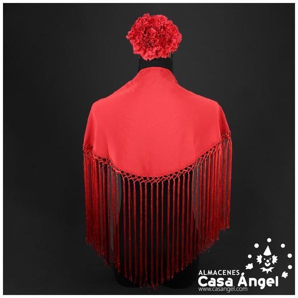 MANTONCILLO FLAMENCO ROJO MEDIANO ADULTO 80X28cm