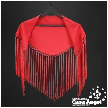 MANTONCILLO FLAMENCO ROJO MEDIANO ADULTO 80X28cm