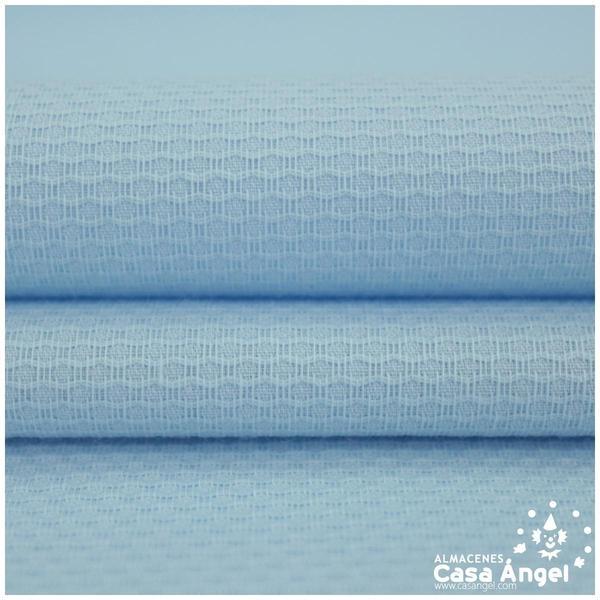 PIQUÉ NIDO DE ABEJAS CELESTE SERIE MONCAYO 160cm