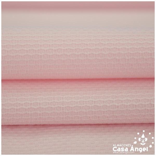 PIQUÉ NIDO DE ABEJAS ROSA BEBÉ SERIE MONCAYO 160cm