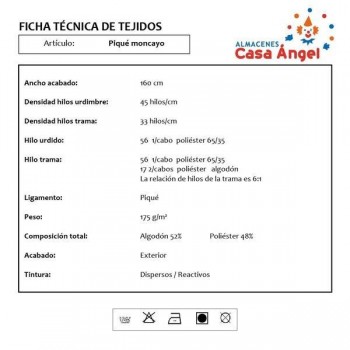 PIQUÉ NIDO DE ABEJAS ROSA BEBÉ SERIE MONCAYO 160cm