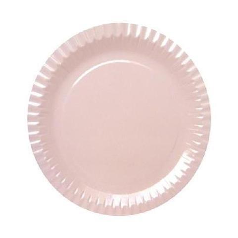 PLATOS DESECHABLES COLOR ROSA 30cm