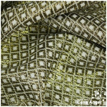 BROCADO REVERSIBLE CON MOTIVO DORADO DE ROMBOS SERIE NANCY 280cm