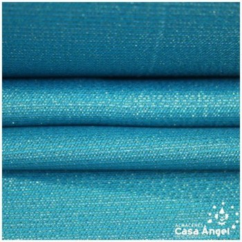 SARGA LAMÉ A DOS CAPAS TURUESA SERIE LAURA 150cm