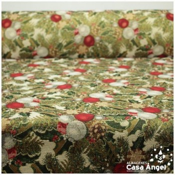 GOBELINO DE TAPICERÍA BOLAS DE NAVIDAD 280cm