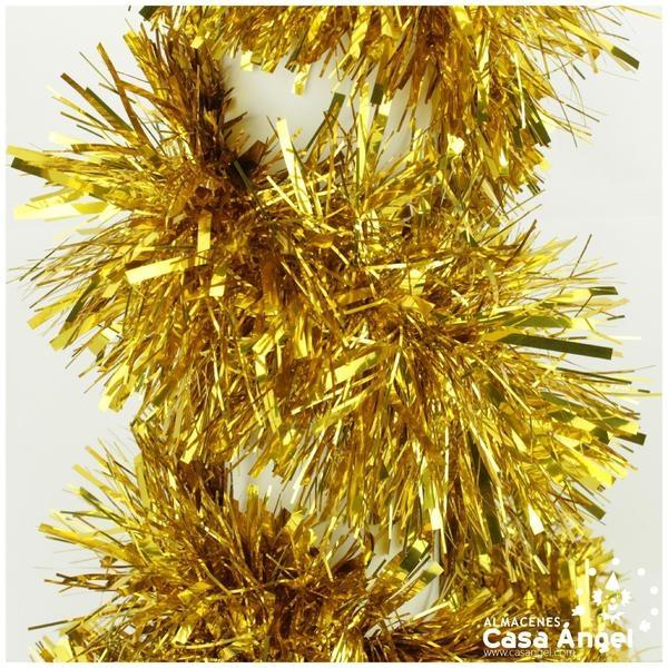 BOA ESPUMILLÓN DE NAVIDAD ORO ANCHO EXTRA 200cm