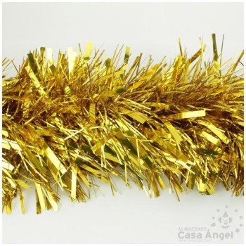 BOA ESPUMILLÓN DE NAVIDAD ORO ANCHO EXTRA 200cm