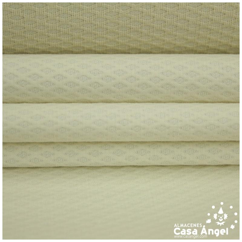 PIQUÉ CRUDO CON LABRADO DE PANAL DE ABEJAS SERIE NERJA 150cm