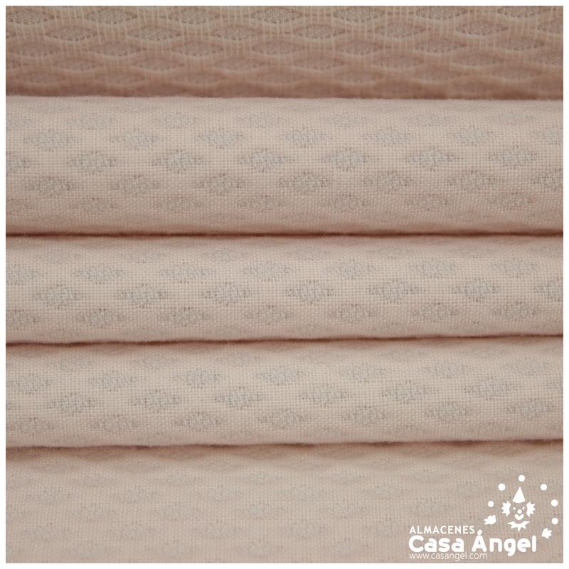 PIQUÉ ROSA CON LABRADO DE PANAL DE ABEJAS SERIE NERJA 150cm