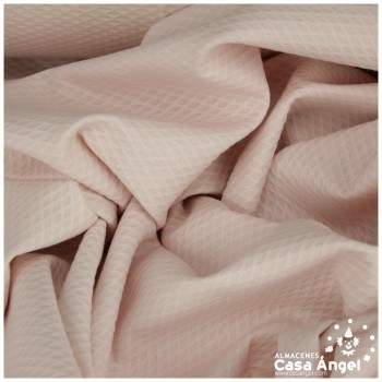 PIQUÉ ROSA CON LABRADO DE PANAL DE ABEJAS SERIE NERJA 150cm
