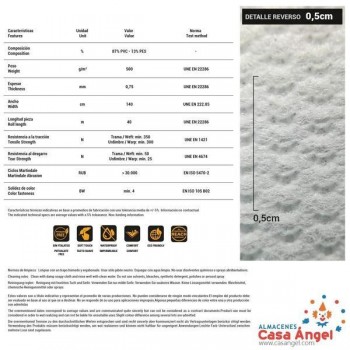 POLIPIEL BLANCA TAPICERÍA SERIE NEWSTAR 140cm