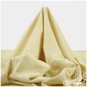 TELA CHENILLA CON TRAMA CREMA DE CUADROS SERIE NINFA 280cm