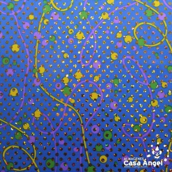 PAN DE ORO ESTAMPADO LENTEJUELA ANCHO 150cm