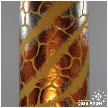 LYCRA ORO ESTAMPADO PLATA SERIE TORTUGAS 150cm