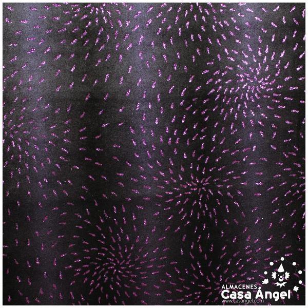 TERCIOPELO ELÁSTICO DEGRADÉ CON PURPURINA MORADA 150cm