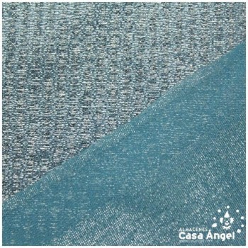TELA LAMÉ CELESTE TEXTURA A RAYAS SERIE OASIS 150cm