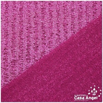 TELA LAMÉ FUCSIA TEXTURA A RAYAS SERIE OASIS 150cm