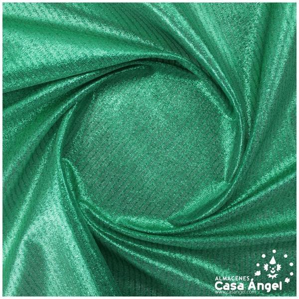 TELA LAMÉ VERDE TEXTURA A RAYAS SERIE OASIS 150cm