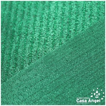 TELA LAMÉ VERDE TEXTURA A RAYAS SERIE OASIS 150cm