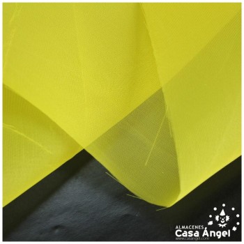 TEJIDO ORGANDÍ DE POLIÉSTER COLOR AMARILLO 150cm