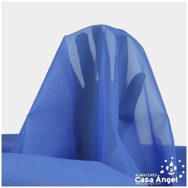 TEJIDO ORGANDÍ DE POLIÉSTER AZUL 150cm