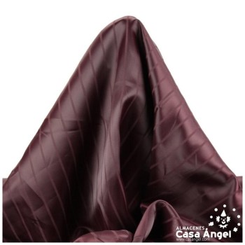 FORRO DAMASCO A RAYAS GRANATE 160cm