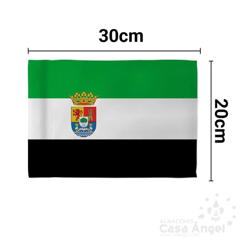 BANDERA DE ESPAÑA CON ESCUDO 30x20cm