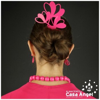 PEINETA Y PENDIENTES DE ACETATO INFANTIL