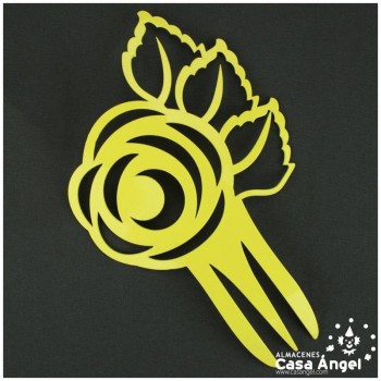 PEINETA FLAMENCA FLORAL 24X15cm