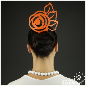 PEINETA FLAMENCA FLORAL 24X15cm