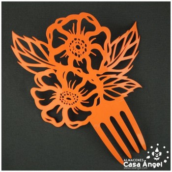 PEINETA FLAMENCA DE DOS MARGARITAS 20x16cm