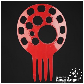 PEINETA FLAMENCA CON DISEÑO DE CÍRCULOS CALADOS 175mm